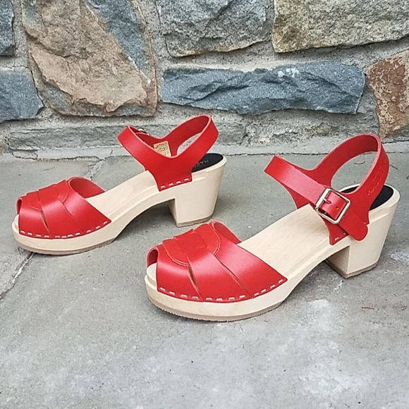 swedish hasbeens peep toe high